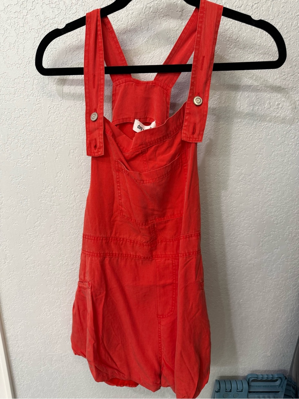 Red Women's Jean Short Overalls - Brand: